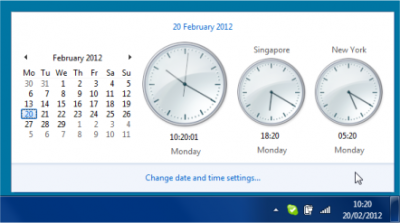 Showing world city times in Windows 7 | Digital Red