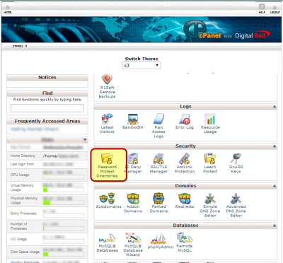 cpanelmainscreenpwprotect