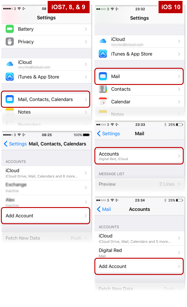 Configuring your email account on an iPhone | Digital Red